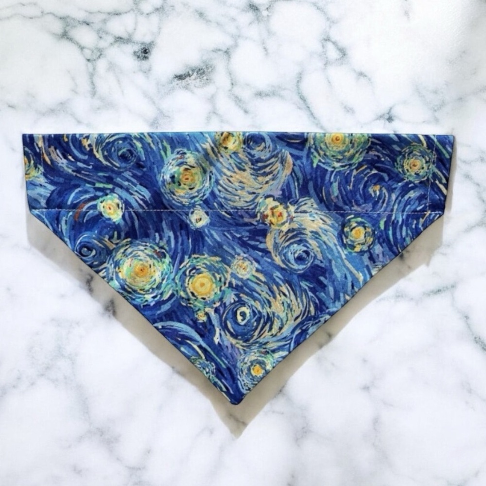 DOG Bandana - Starry Night - Size L Large